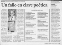 Un Fallo en clave poética  [artículo].