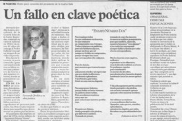 Un Fallo en clave poética  [artículo].