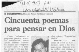 Cincuenta poemas para pensar en Dios  [artículo].