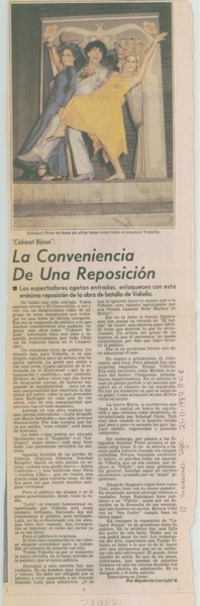 La conveniencia de una reposición