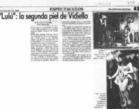 "Lulú", la segunda piel de Vidiella