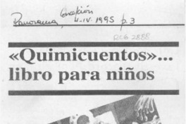 "Quimicuentos" --libro para niños  [artículo].