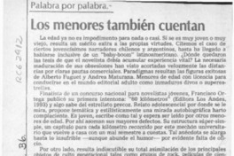 Los menores también cuentan  [artículo] Marcelo Novoa.