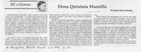 Elena Quintana Mansilla  [artículo] Nelson Navarro Cendoya.