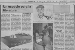 Un espacio para la literatura --
