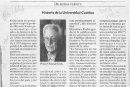 Historia de la Universidad Católica  [artículo].