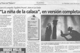 "La niña de la calaca", en versión completa  [artículo] Leopoldo Pulgar I.