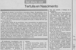 Tertulia en Nascimento