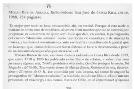 Reiterándome  [artículo] María Inés Zaldívar.