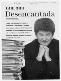 Raquel Correa desencantada