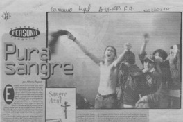 Pura sangre  [artículo] Alberto Fuguet.