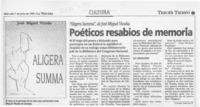 Poéticos resabios de memoria  [artículo] Claudia Sánchez R.