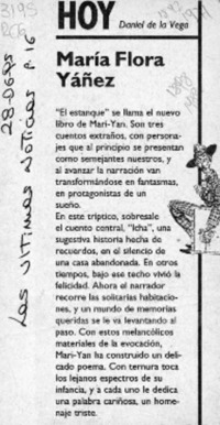 María Flora Yáñez  [artículo] Daniel de la Vega.