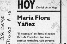María Flora Yáñez  [artículo] Daniel de la Vega.