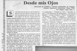 Desde mis ojos  [artículo] Miguel Angel Díaz A.