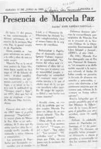 Presencia de Marcela Paz  [artículo] José Vargas Badilla.