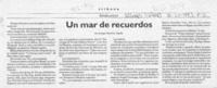 Un mar de recuerdos  [artículo] Enrique Ramírez Capello.