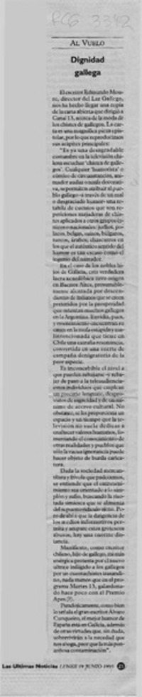 Dignidad gallega  [artículo].