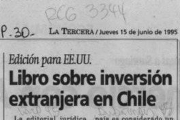 Libro sobre inversión extranjera en Chile  [artículo].