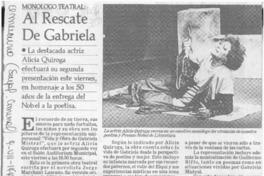 Al rescate de Gabriela  [artículo].