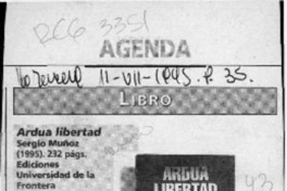 Ardua libertad  [artículo] Lina Meruane.