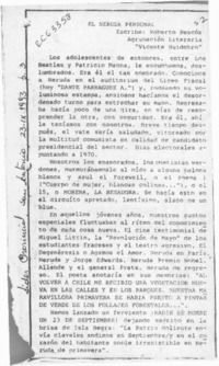 El Neruda personal  [artículo] Roberto Bescós.