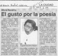 El Gusto por la poesía  [artículo].