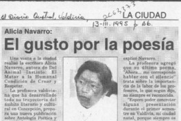 El Gusto por la poesía  [artículo].