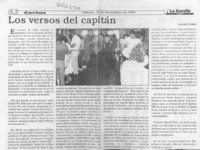 Los versos del capitán  [artículo] Lautaro Robles.