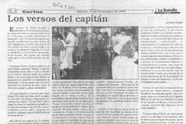 Los versos del capitán  [artículo] Lautaro Robles.