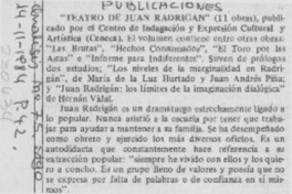 "Teatro de Juan Radrigán"