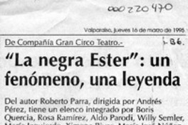 "La Negra Ester", un fenómeno, una leyenda