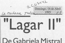 "Lagar II"  [artículo].