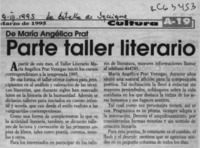 Parte taller literario