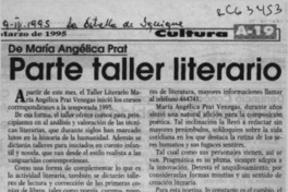 Parte taller literario
