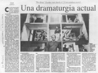 Una dramaturgia actual  [artículo] C. G. M.