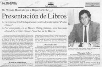 Presentación de libros  [artículo].