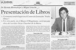 Presentación de libros  [artículo].