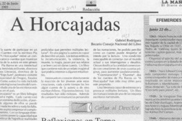 A horcajadas  [artículo] Gabriel Rodríguez.