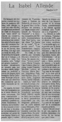La Isabel Allende --