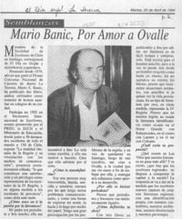 Mario Banic, por amor a Ovalle  [artículo].