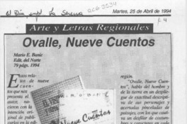 Ovalle, nueve cuentos  [artículo].