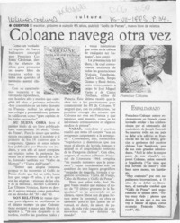 Coloane navega otra vez  [artículo].