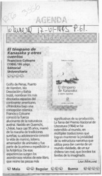 El témpano de Kanasaka y otros cuentos  [artículo] Lina Meruane.