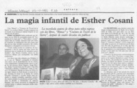 La Magia infantil de Esther Cosani  [artículo].