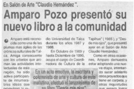 Amparo Pozo presentó su nuevo libro a la comunidad  [artículo].