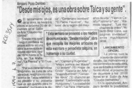 "Desde mis ojos, es una obra sobre Talca y su gente"  [artículo].