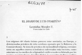 El Diario de Luis Oyarzún