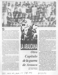 La Araucana, otro capítulo de la guerra de Arauco  [artículo] José Varas.
