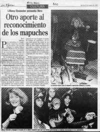 Otro aporte al reconocimiento de los mapuches  [artículo] R. V.